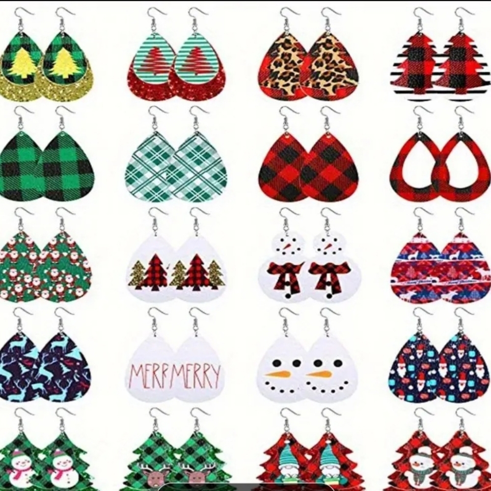 Festive Holiday Earrings Set